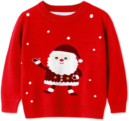 Kids Christmas Sweater for Toddler Girls Boys Holiday Pullover Top