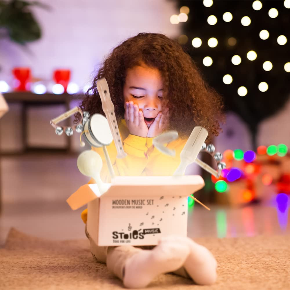 International Wooden Music Set Percussion Kids Musical Instruments Montessori