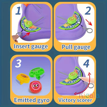Gyro Big Battle Pull Combat Plate Multi-Player Battle Children Table Interactive Set Gyro Play Puzzle Game Toys