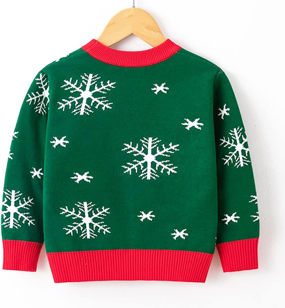 Kids Christmas Sweater for Toddler Girls Boys Holiday Pullover Top