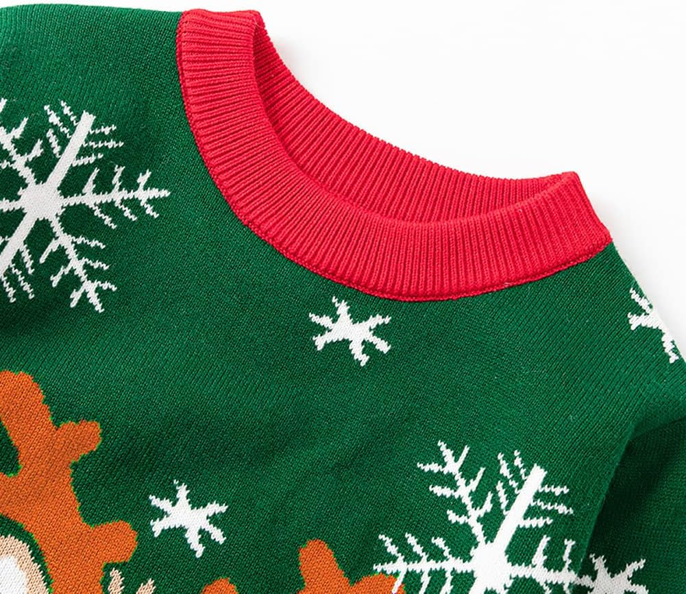 Kids Christmas Sweater for Toddler Girls Boys Holiday Pullover Top