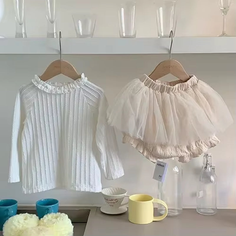 DotWhimsy – Baby Girl Cotton Tee & Printed Jumpsuit Set