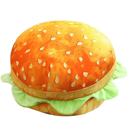 40Cm Large Burger Plush Toy Pillow - Cute Food Stuffed Animal for Kids, Soft Hugging Decor, Birthday Gift for Boys Girls