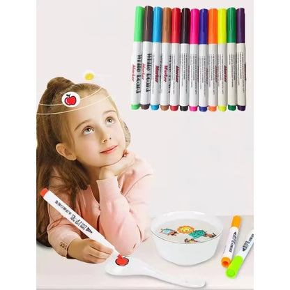 Magic Floating Water Pen - Reusable Water Drawing Set with Floating Ink Technology