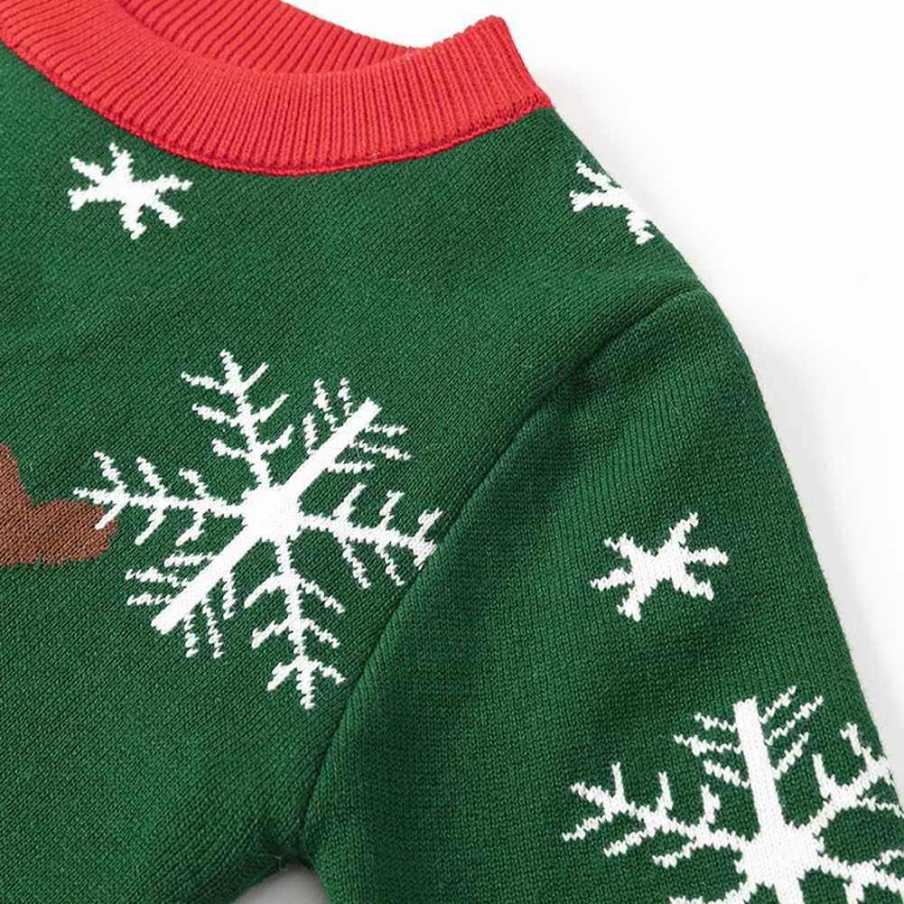 Kids Christmas Sweater for Toddler Girls Boys Holiday Pullover Top