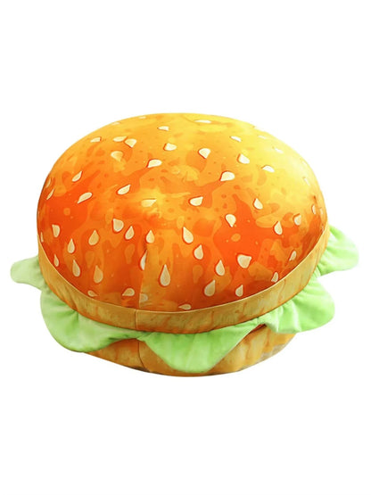 40Cm Large Burger Plush Toy Pillow - Cute Food Stuffed Animal for Kids, Soft Hugging Decor, Birthday Gift for Boys Girls