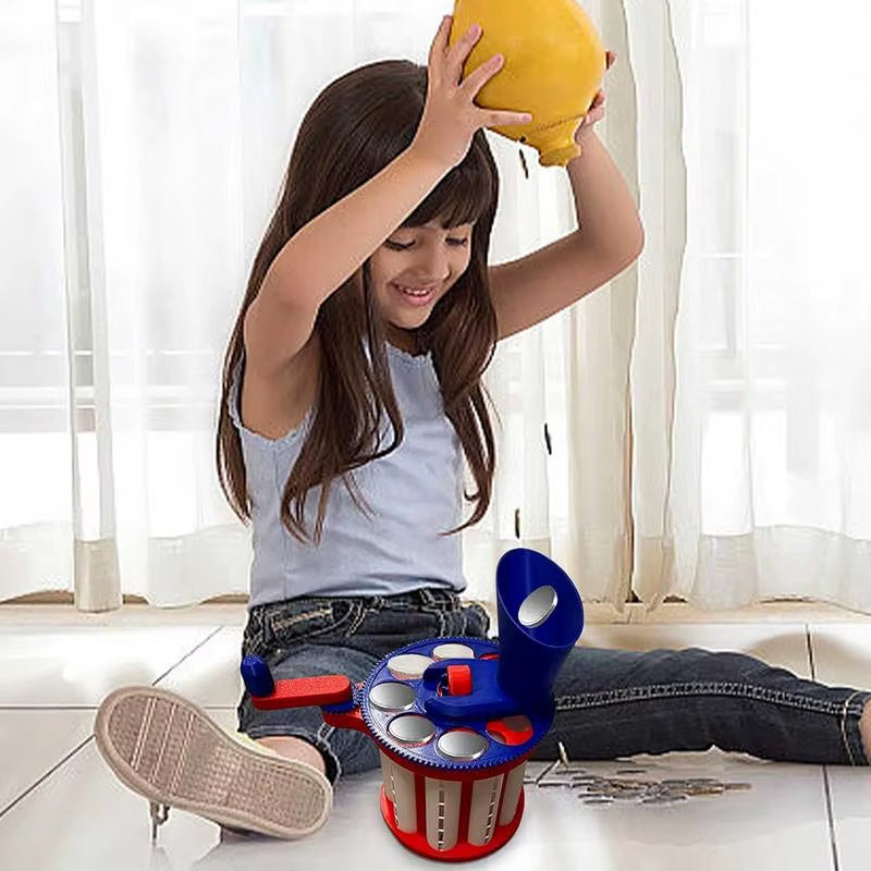 Coin Sorter Hand-Cranked Change Counter Lightweight Calculating Supplies Reusable Sorting Tool for Cash Register Bank Teller