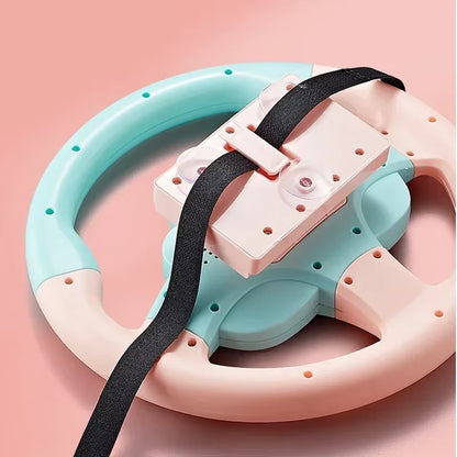 Kids Steering Wheel for Backseat Simulated Driving Steering Wheel Toy with Light Music Preschool Toys Pretend Driving Toy Gifts