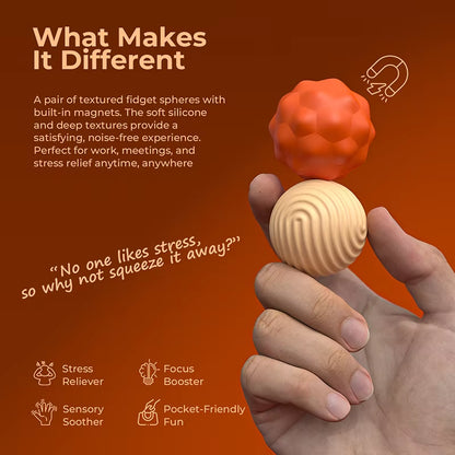 Large Size Magnetic Balls Fidget Toy Kid Autism Calming Sensory Toy Adults Anti-Stress Textures Roller Fingertip Fidgeting Game