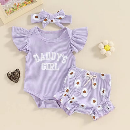 AuntieLove – 3-Piece Summer Set for Baby Girls